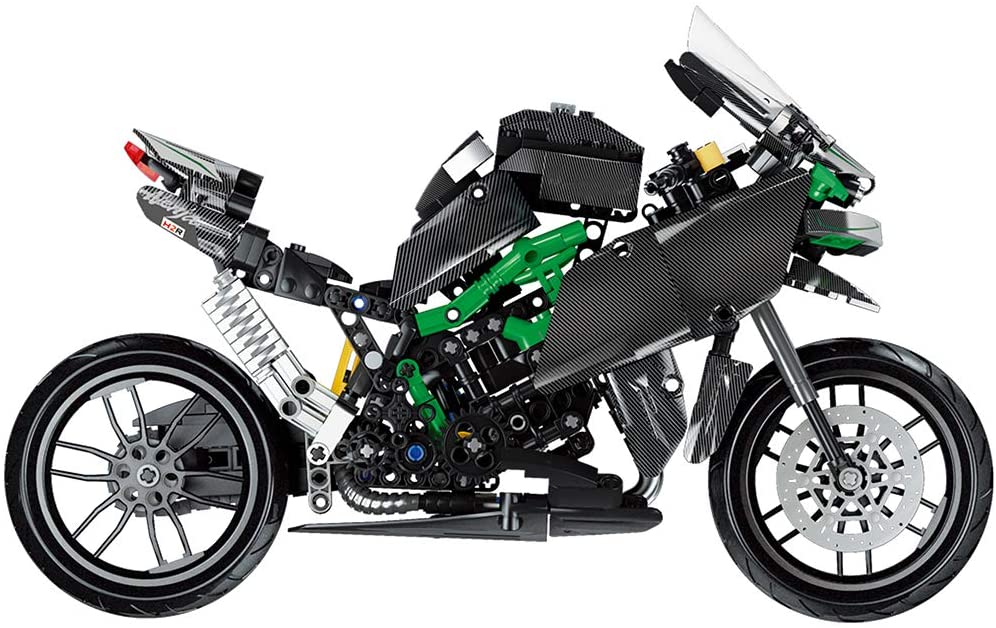 Technic Kawasaki H2R Motorcycle Building Block Compatible with