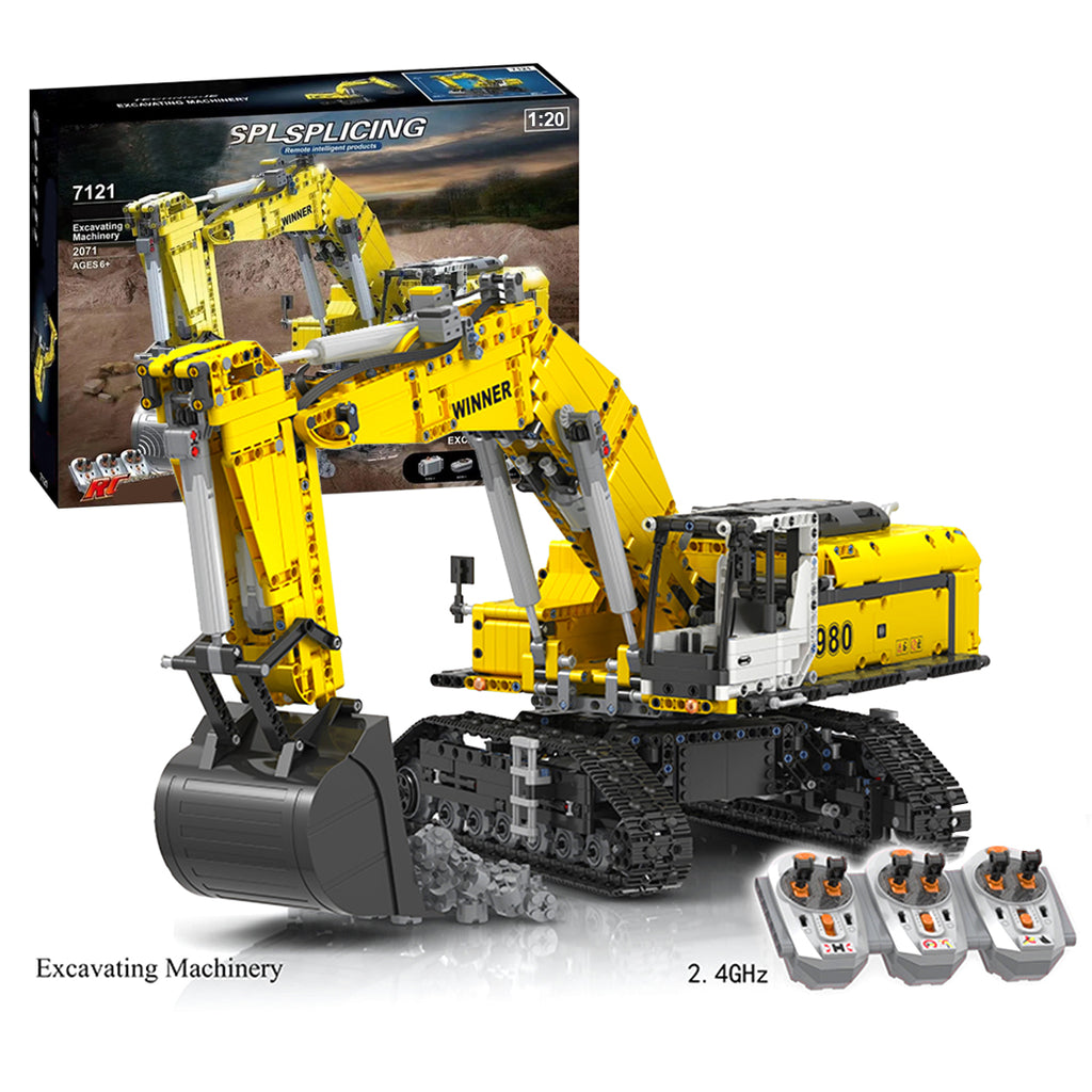 Remote Control Excavator Building Toys