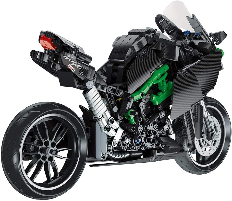 800PCS Motorcycle Bike Ninja H2R Technic Building Block Brick Model Ed –  mycrazybuy store